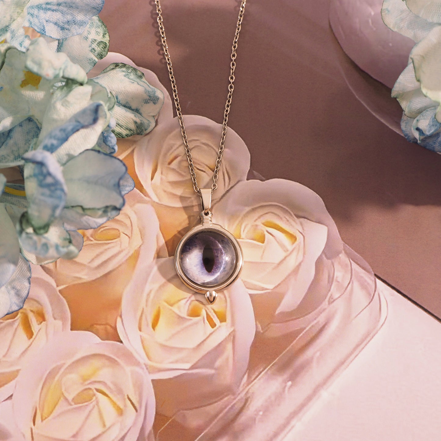 Custom Pet Eye Necklace