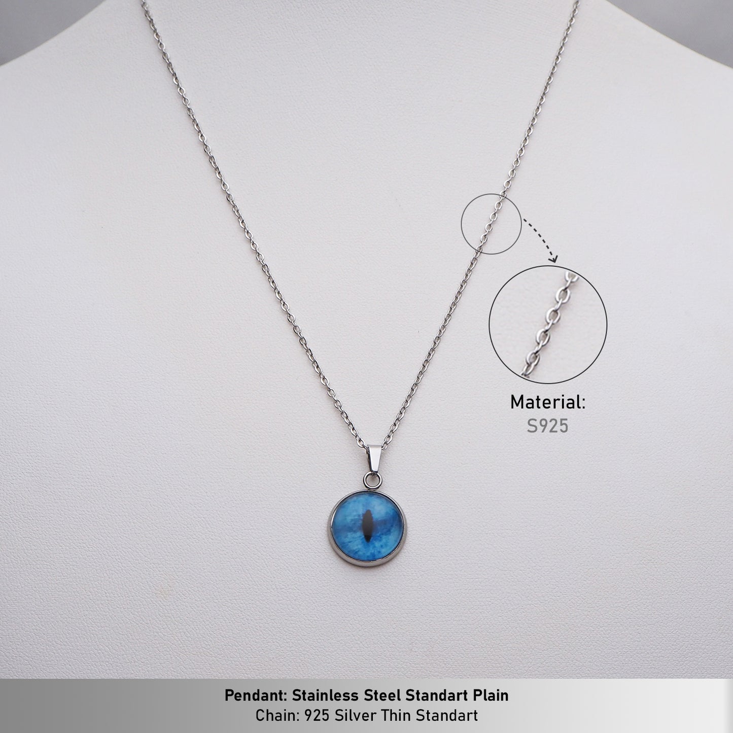 Custom Pet Eye Necklace