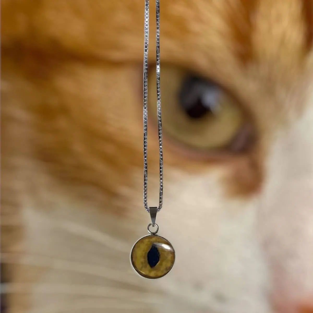 Custom Pet Eye Necklace